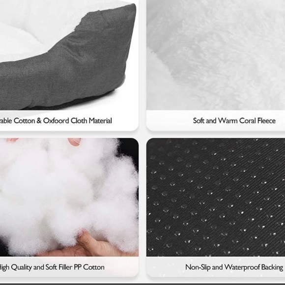 JOHNPEY Dog Beds for Large Dogs Up to 75 lbs, Comfortable and Fluffy - Picture 3 of 7